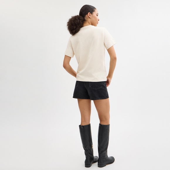 Metallic Signature Square T Shirt In Organic Cotton - Picture 5 of 7